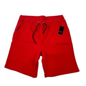 Arthur Beale Mens Red Sweat Shorts Elastic Drawstring Pockets Size 2XL NWT
